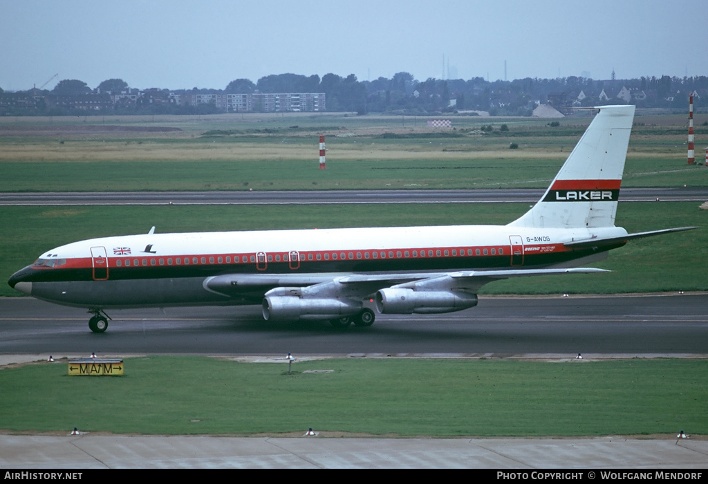Aircraft Photo of G-AWDG | Boeing 707-138B | Laker Airways | AirHistory.net #518423