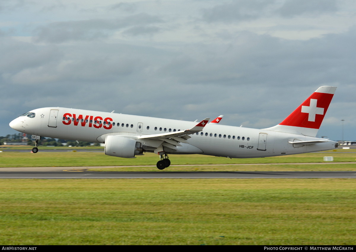 Aircraft Photo of HB-JCF | Bombardier CSeries CS300 (BD-500-1A11) | Swiss International Air Lines | AirHistory.net #518441