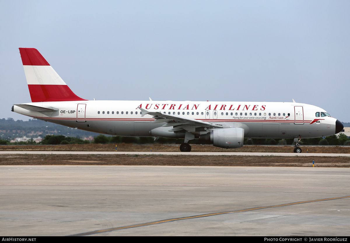 Aircraft Photo of OE-LBP | Airbus A320-214 | Austrian Airlines | AirHistory.net #518475