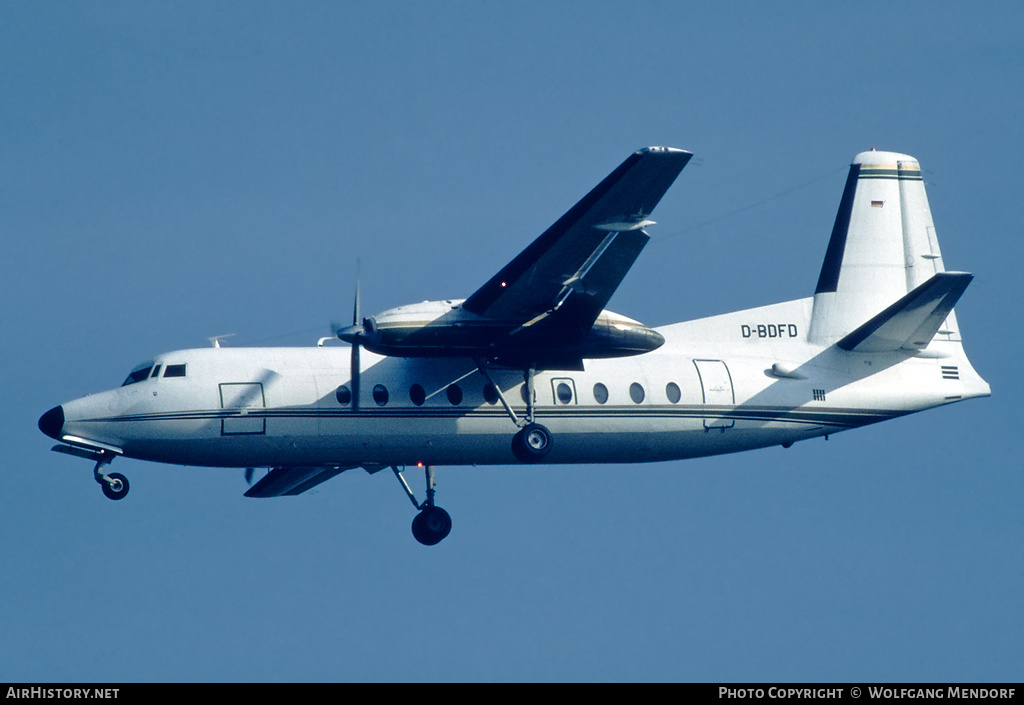 Aircraft Photo of D-BDFD | Fairchild F-27J | DFD - Deutsche Flugdienst | AirHistory.net #518497