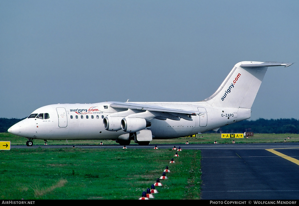 Aircraft Photo of G-ZAPO | British Aerospace BAe-146-200QC | Aurigny Air Services | AirHistory.net #518513