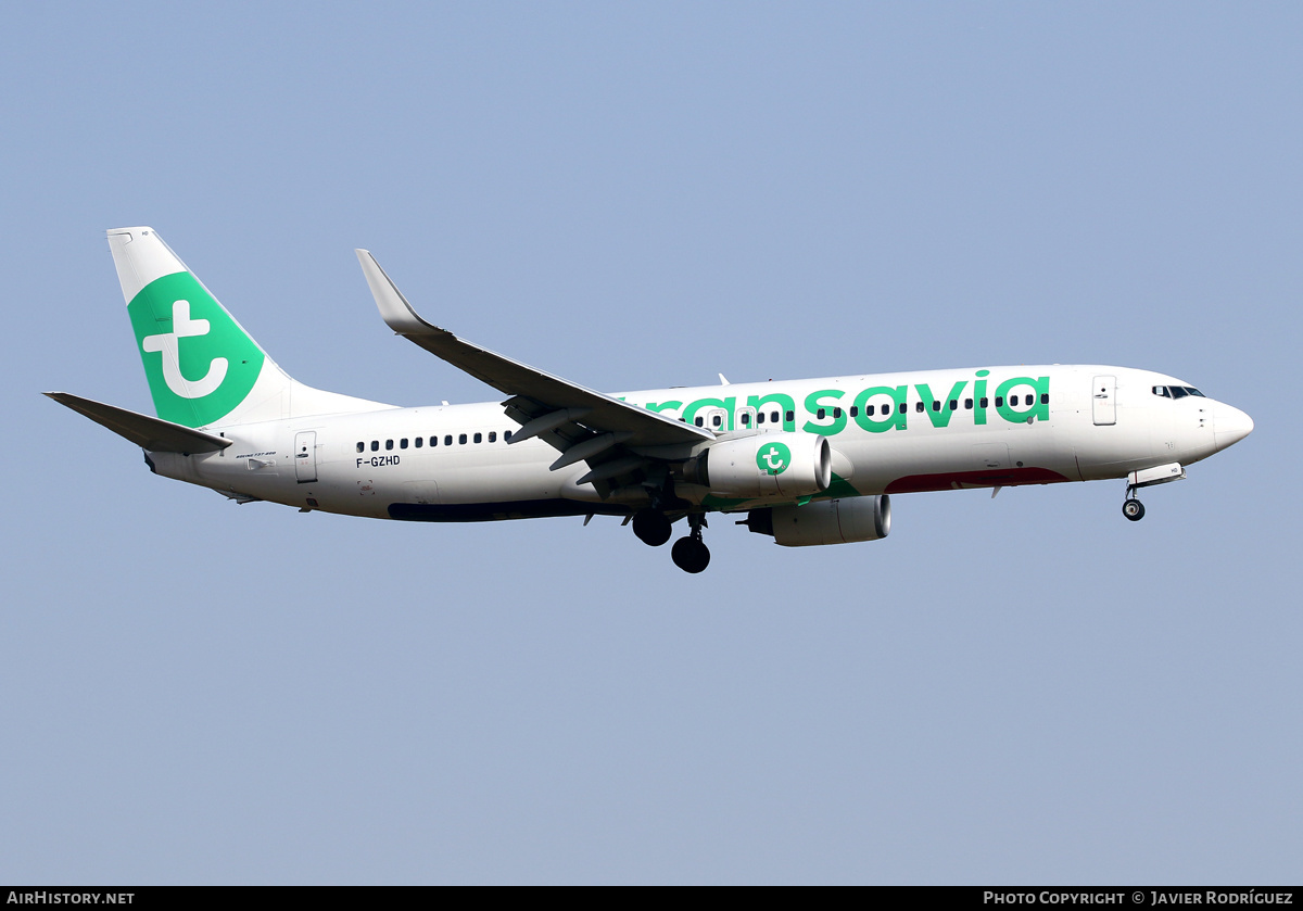 Aircraft Photo of F-GZHD | Boeing 737-8K2 | Transavia | AirHistory.net #518517