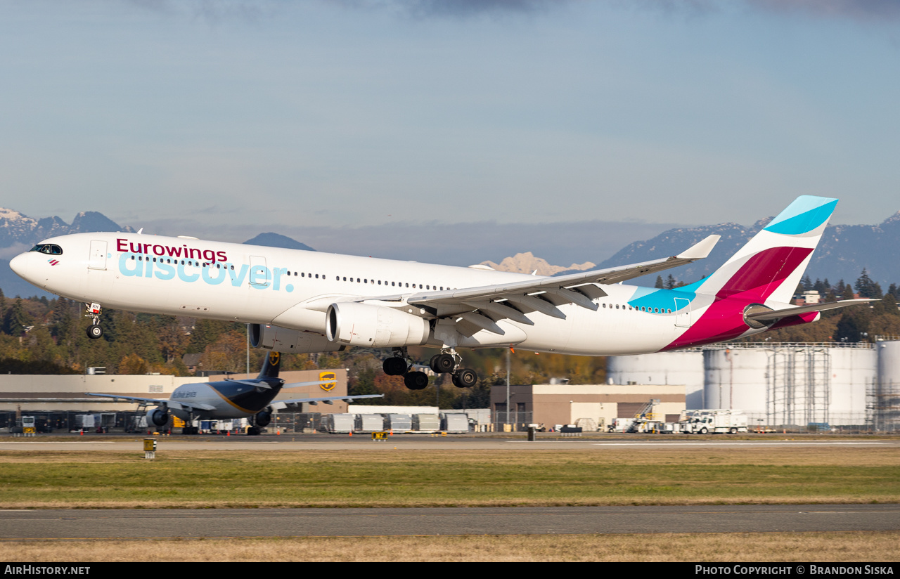 Aircraft Photo of D-AIKH | Airbus A330-343 | Eurowings Discover | AirHistory.net #518548