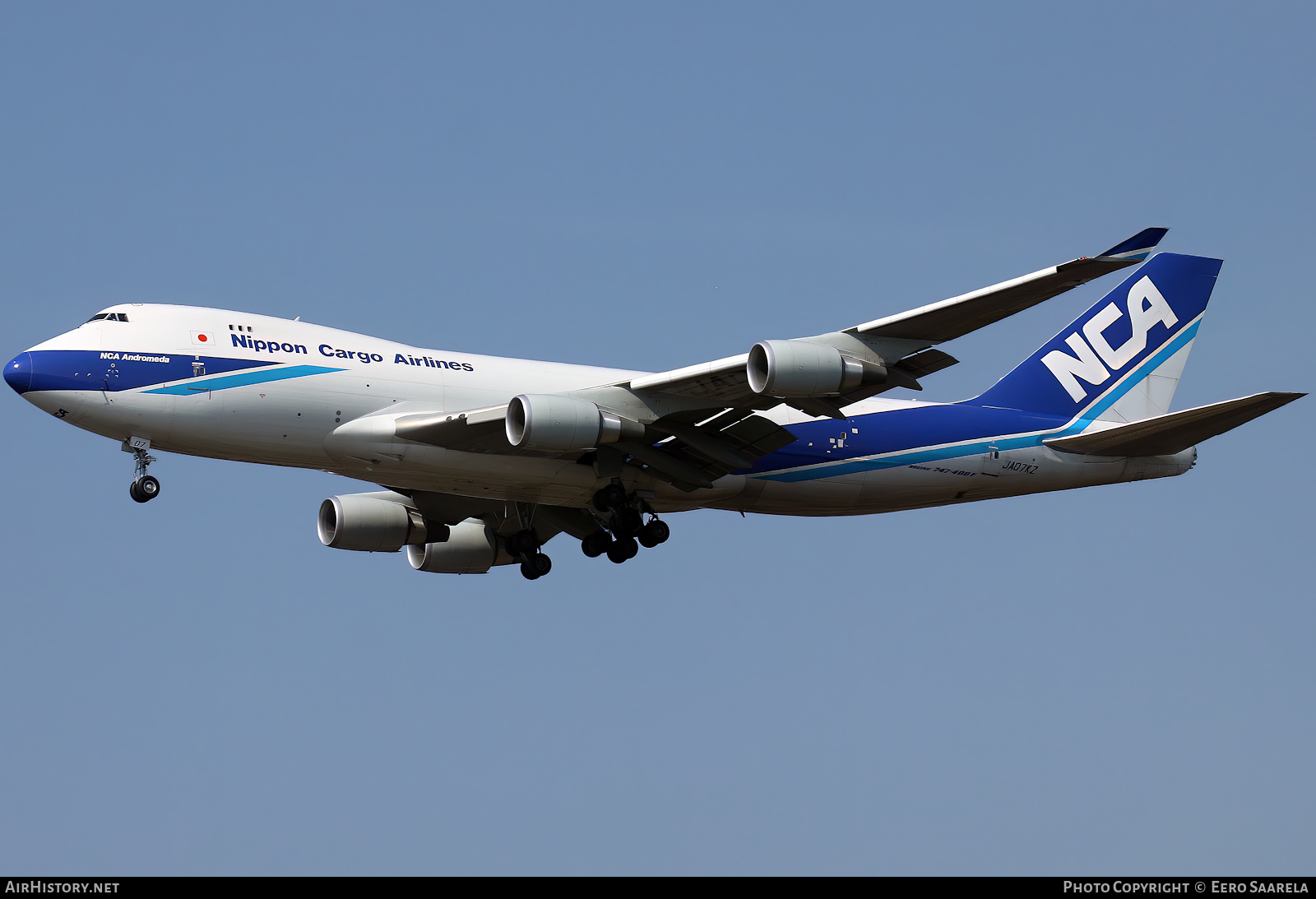 Aircraft Photo of JA07KZ | Boeing 747-4KZF/SCD | Nippon Cargo Airlines - NCA | AirHistory.net #518549