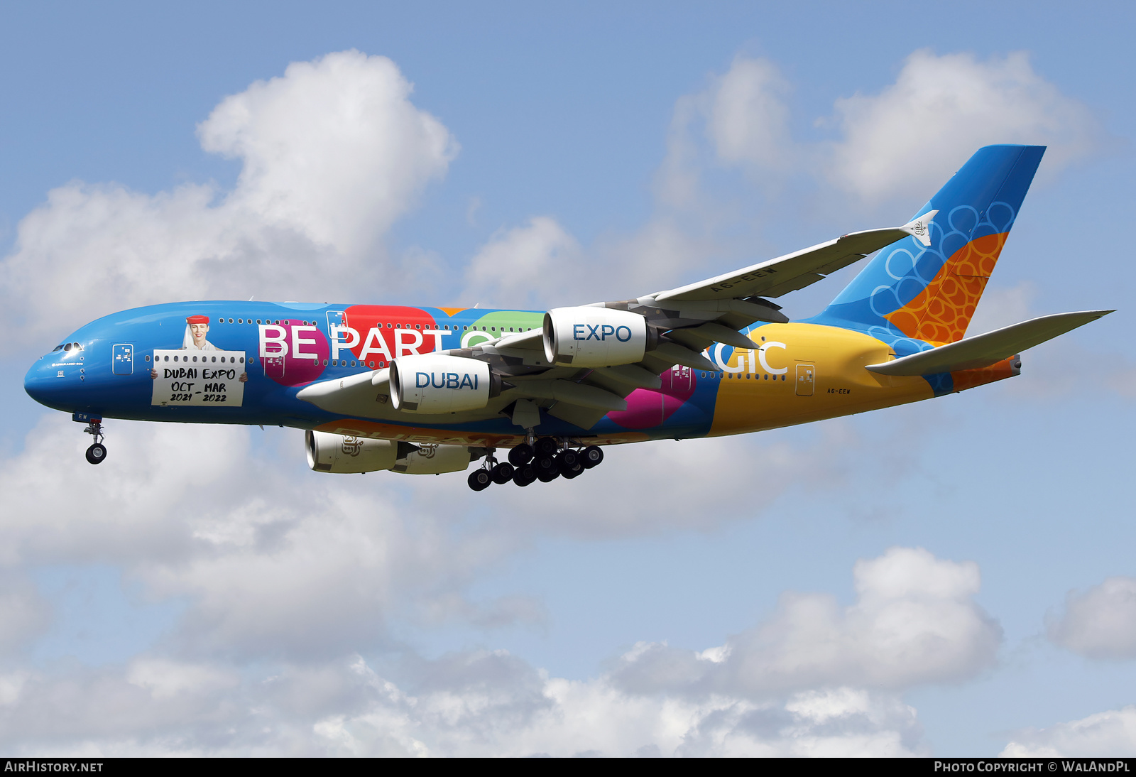 Aircraft Photo of A6-EEW | Airbus A380-861 | Emirates | AirHistory.net #518565