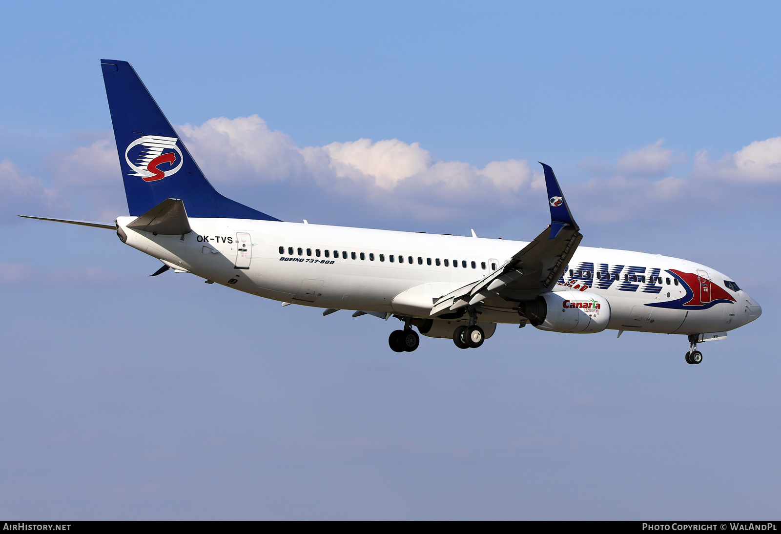 Aircraft Photo of OK-TVS | Boeing 737-86N | Travel Service | AirHistory.net #518584