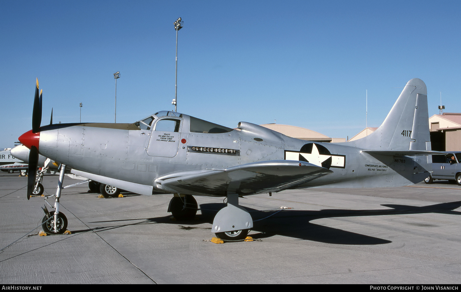 Aircraft Photo of N6763 | Bell P-63F Kingcobra | Confederate Air Force | USA - Air Force | AirHistory.net #518620
