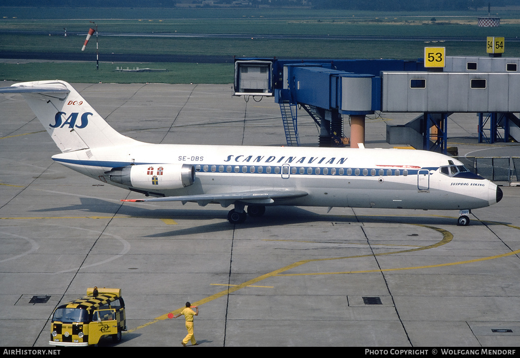 Aircraft Photo of SE-DBS | McDonnell Douglas DC-9-21 | Scandinavian Airlines - SAS | AirHistory.net #518751
