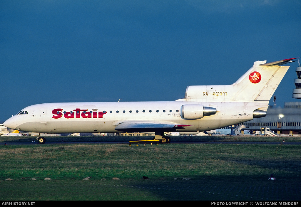 Aircraft Photo of RA-42411 | Yakovlev Yak-42D | Satair | AirHistory.net #518768