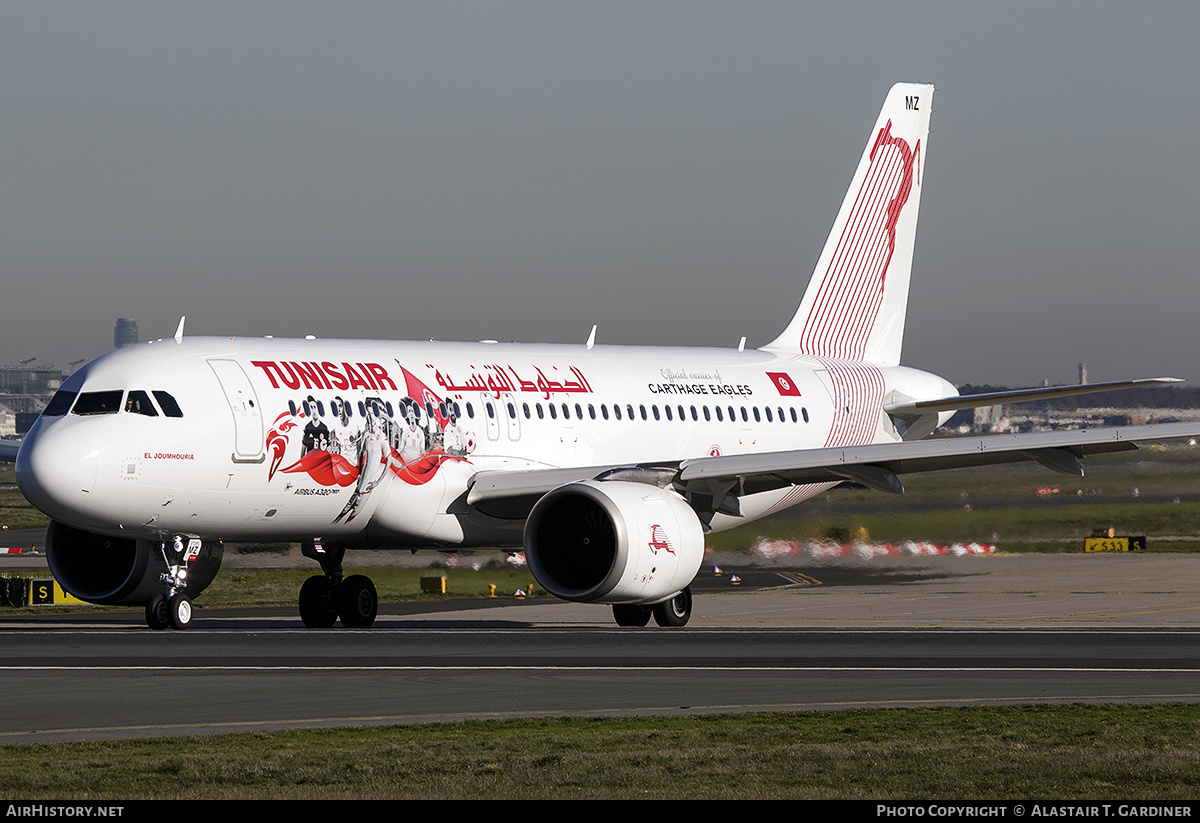 Aircraft Photo of TS-IMZ | Airbus A320-251N | Tunisair | AirHistory.net #518810