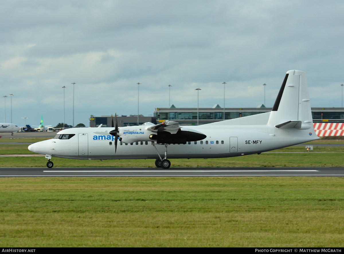 Aircraft Photo of SE-MFY | Fokker 50 | Amapola Flyg | AirHistory.net #518823