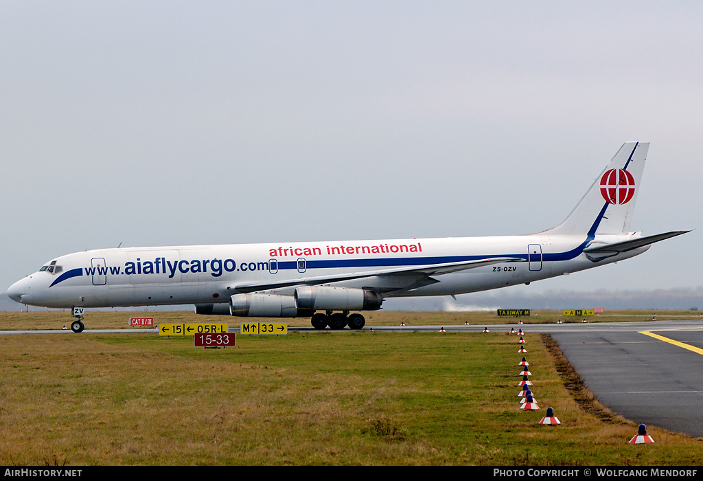 Aircraft Photo of ZS-OZV | McDonnell Douglas DC-8-62H(F) | African International Airways | AirHistory.net #518828