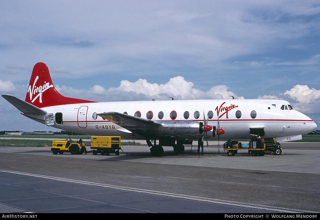 Aircraft Photo of G-AOYG | Vickers 806 Viscount | Virgin Atlantic Airways | AirHistory.net #518830