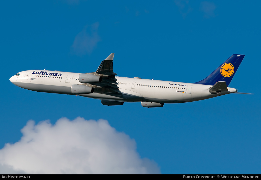 Aircraft Photo of D-AIGW | Airbus A340-313X | Lufthansa | AirHistory.net #518885