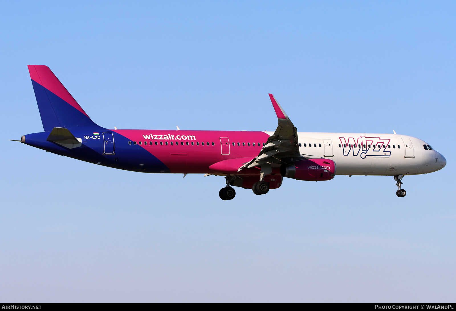 Aircraft Photo of HA-LXC | Airbus A321-231 | Wizz Air | AirHistory.net #518947