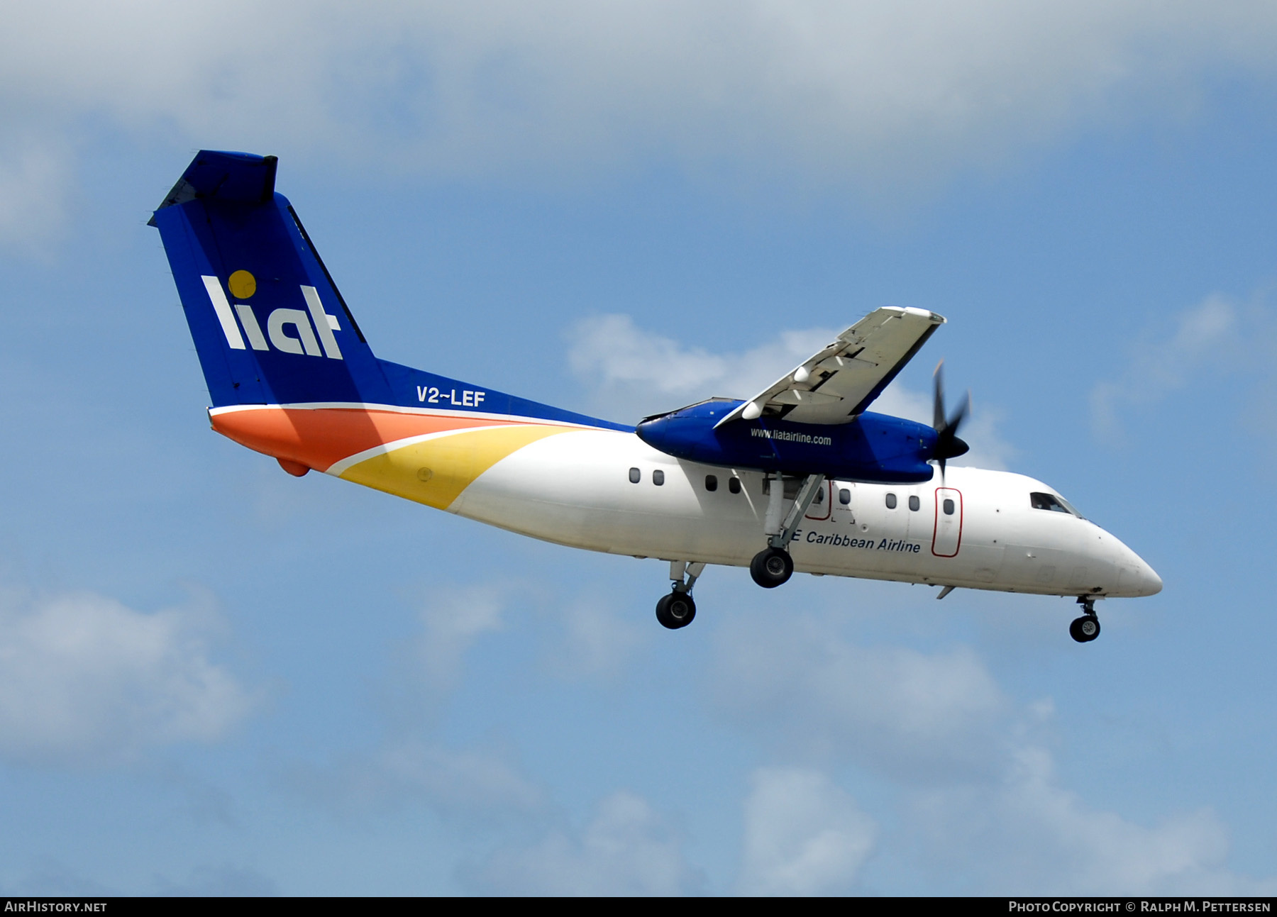 Aircraft Photo of V2-LEF | De Havilland Canada DHC-8-103 Dash 8 | LIAT - Leeward Islands Air Transport | AirHistory.net #519022