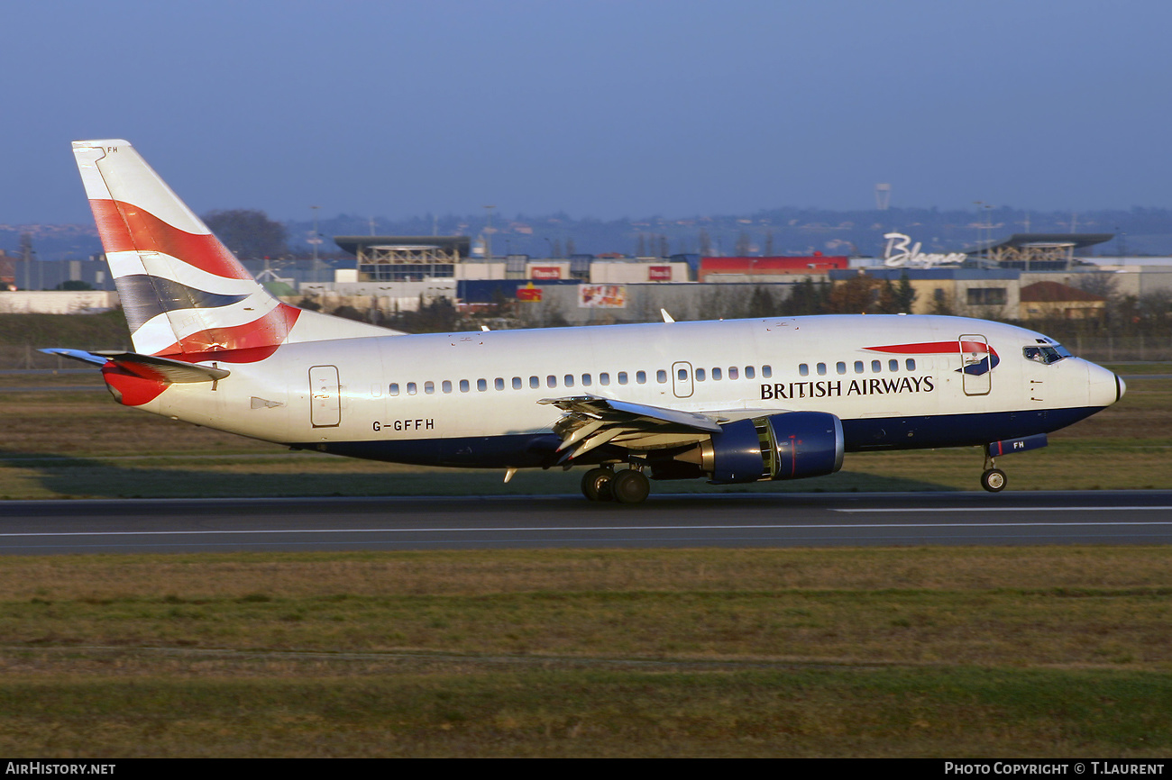 Aircraft Photo of G-GFFH | Boeing 737-5H6 | British Airways | AirHistory.net #519030