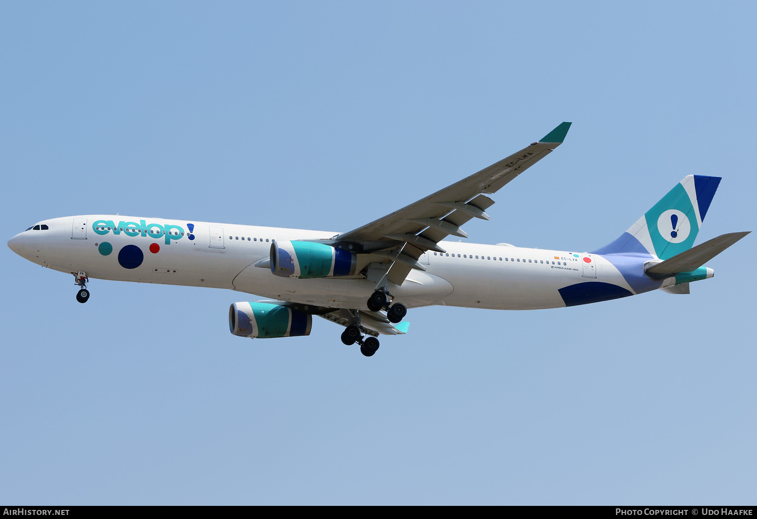 Aircraft Photo of EC-LXA | Airbus A330-343E | Evelop Airlines | AirHistory.net #519041