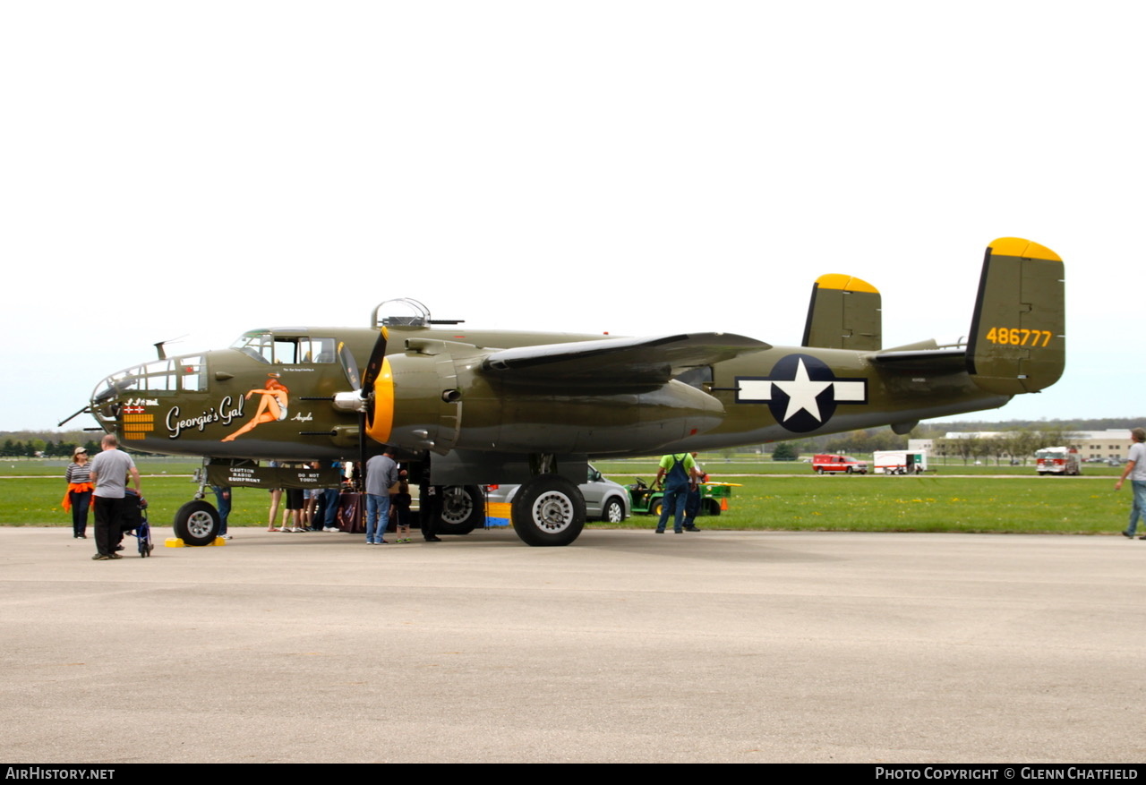 Aircraft Photo of N345BG / 486777 | North American B-25J Mitchell | USA - Air Force | AirHistory.net #519048