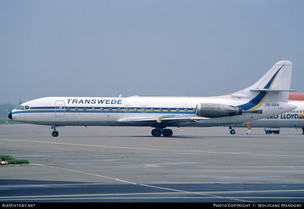 Aircraft Photo of SE-DEB | Sud SE-210 Caravelle 10B1R | Transwede Airways | AirHistory.net #519100