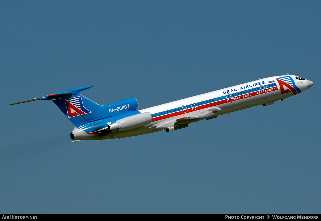 Aircraft Photo of RA-85807 | Tupolev Tu-154M | Ural Airlines | AirHistory.net #519105