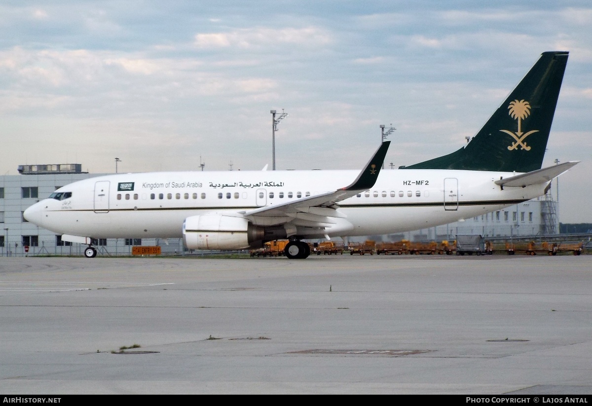 Aircraft Photo of HZ-MF2 | Boeing 737-7FG BBJ | Kingdom of Saudi Arabia | AirHistory.net #519118