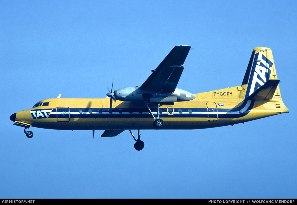 Aircraft Photo of F-GCPY | Fairchild Hiller FH-227B | TAT - Transport Aérien Transrégional | AirHistory.net #519167