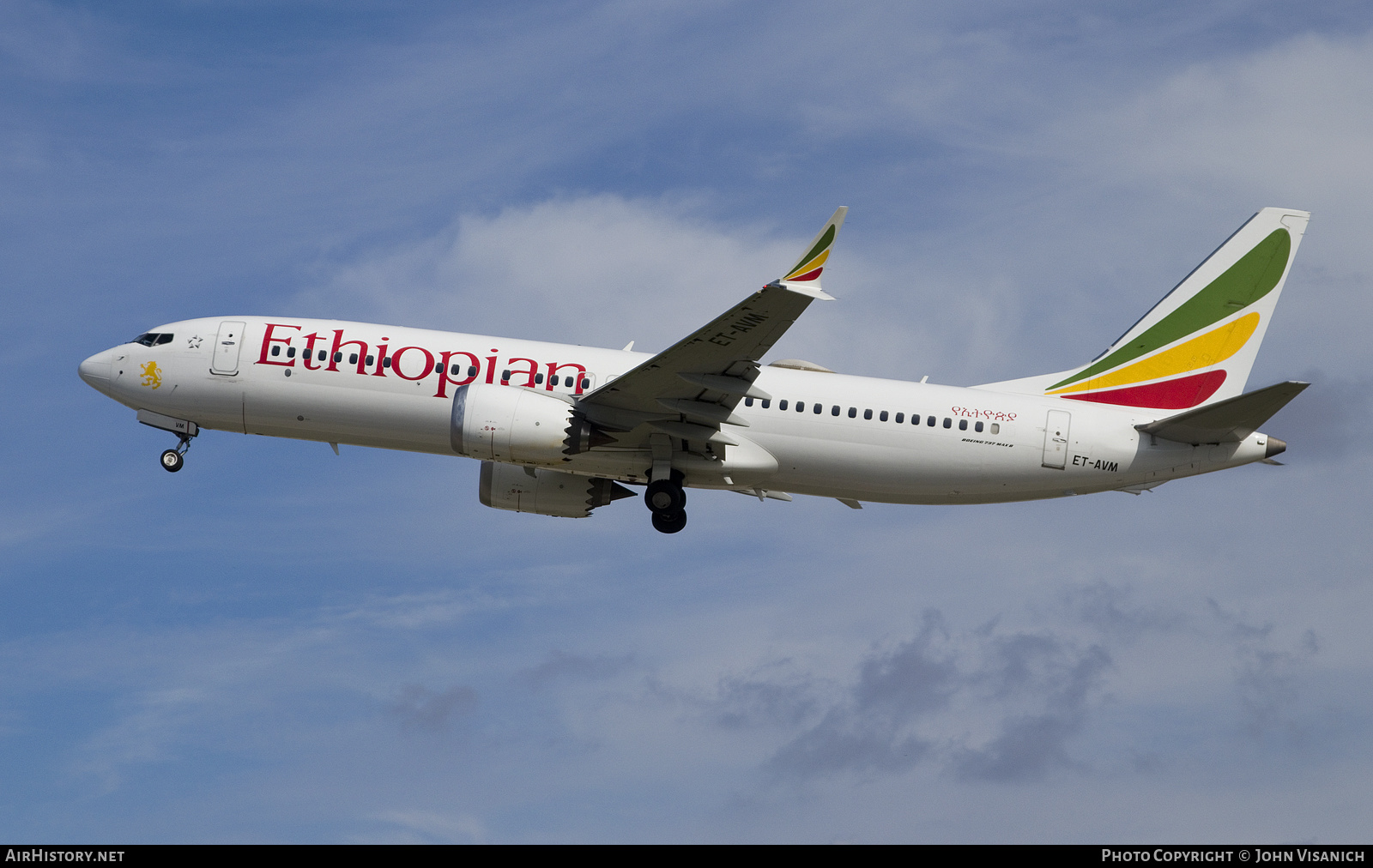 Aircraft Photo of ET-AVM | Boeing 737-8 Max 8 | Ethiopian Airlines | AirHistory.net #519201