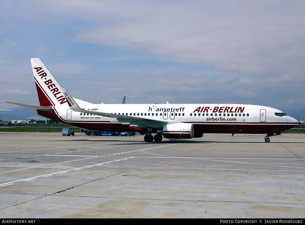 Aircraft Photo of D-ABBP | Boeing 737-86J | Air Berlin | AirHistory.net #519207