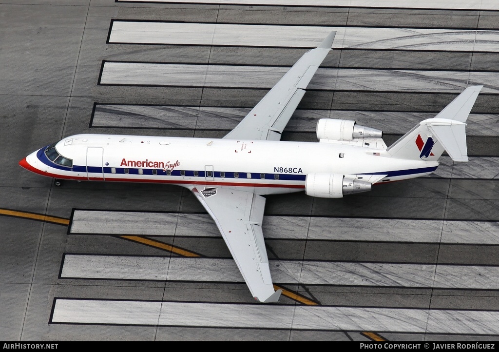 Aircraft Photo of N868CA | Bombardier CRJ-200ER (CL-600-2B19) | American Eagle | AirHistory.net #519218