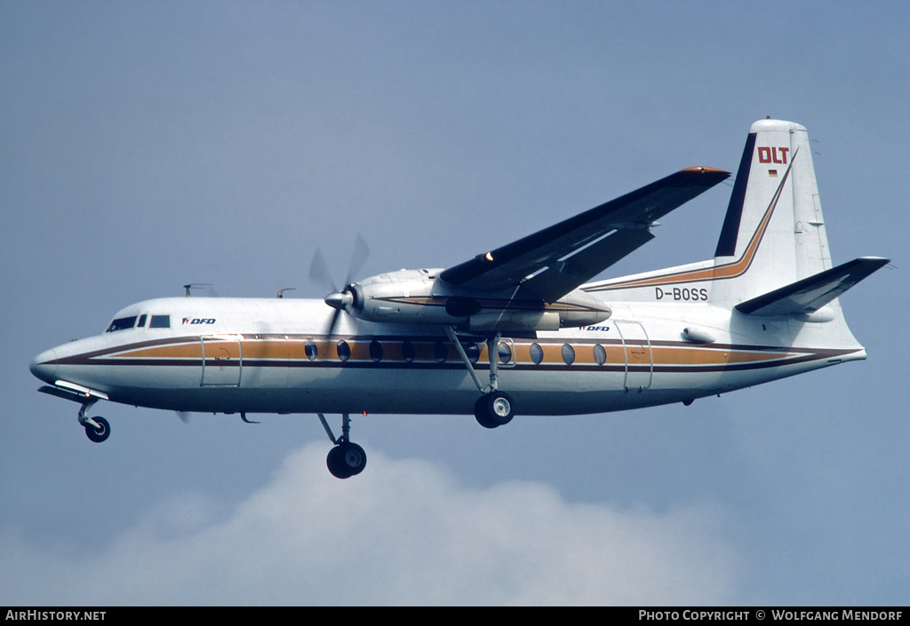 Aircraft Photo of D-BOSS | Fairchild F-27J | DFD - Deutsche Flugdienst | AirHistory.net #519220