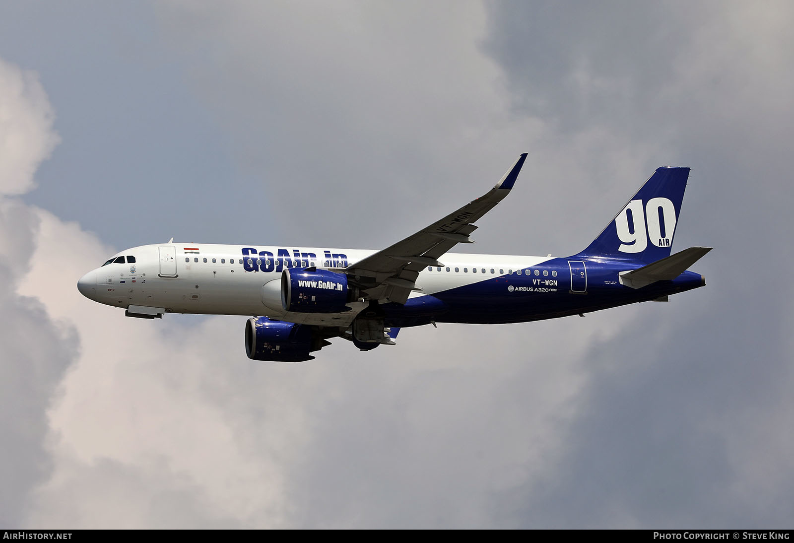 Aircraft Photo of VT-WGN | Airbus A320-271N | GoAir | AirHistory.net #519239