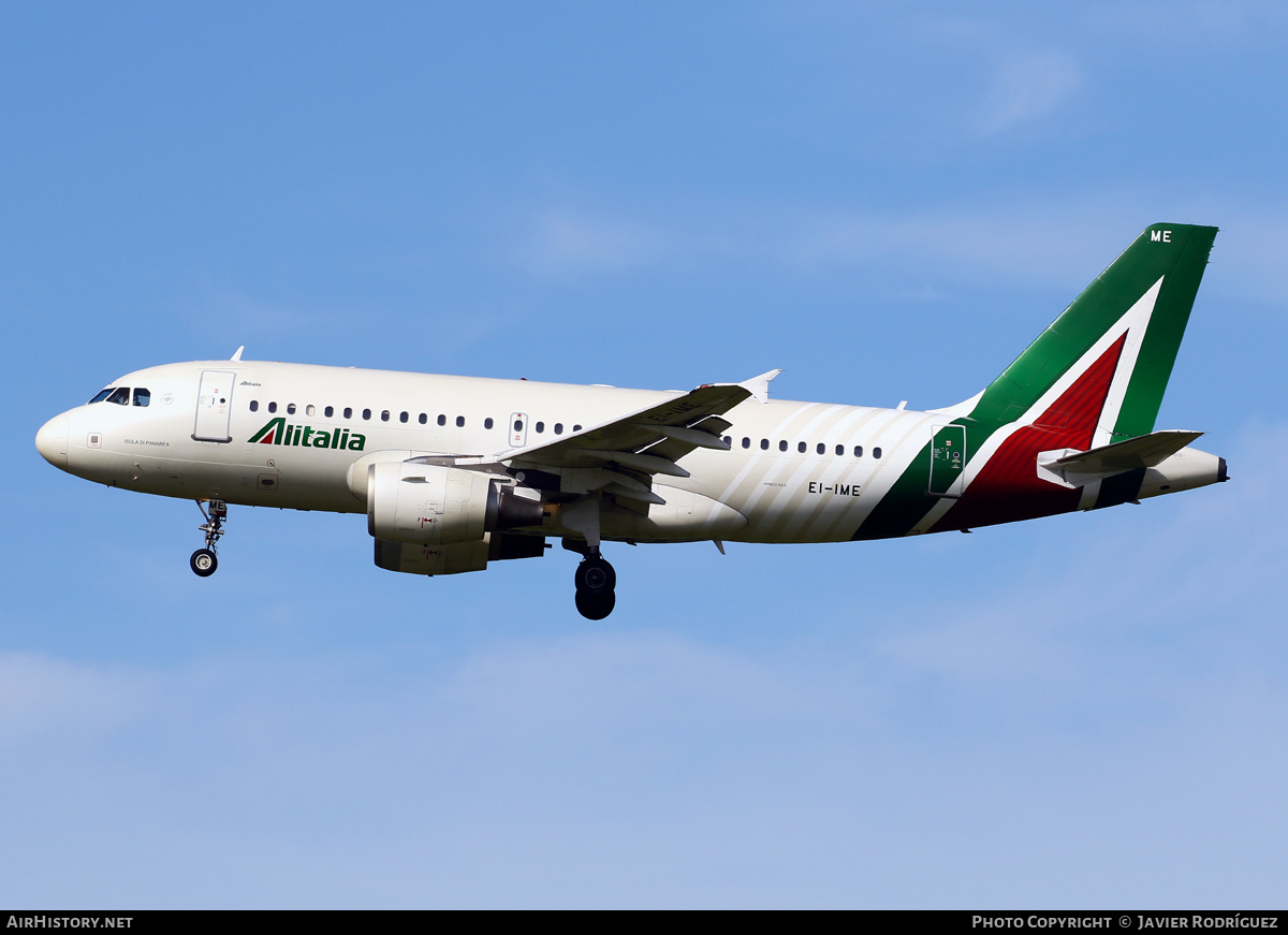 Aircraft Photo of EI-IME | Airbus A319-112 | Alitalia | AirHistory.net #519246