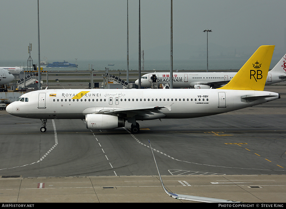 Aircraft Photo of V8-RBV | Airbus A320-232 | Royal Brunei Airlines | AirHistory.net #519251