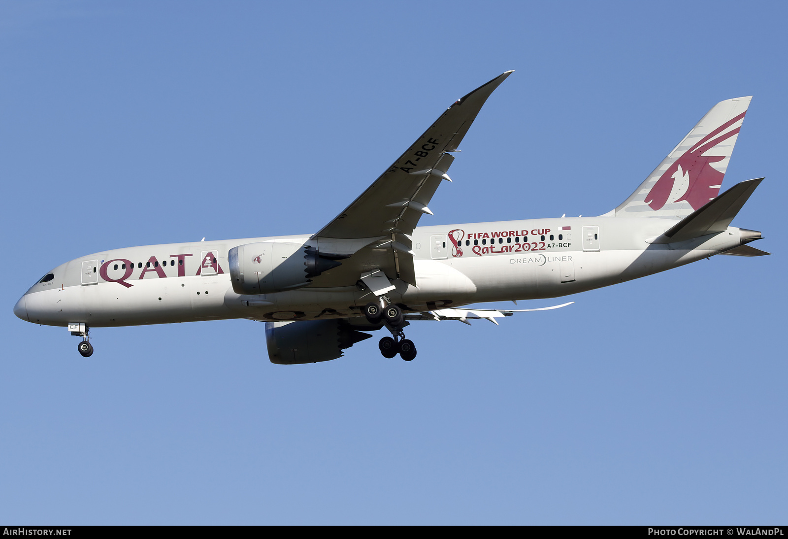 Aircraft Photo of A7-BCF | Boeing 787-8 Dreamliner | Qatar Airways | AirHistory.net #519275