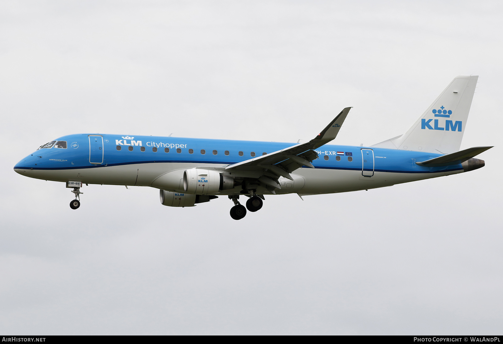 Aircraft Photo of PH-EXR | Embraer 175STD (ERJ-170-200STD) | KLM Cityhopper | AirHistory.net #519293