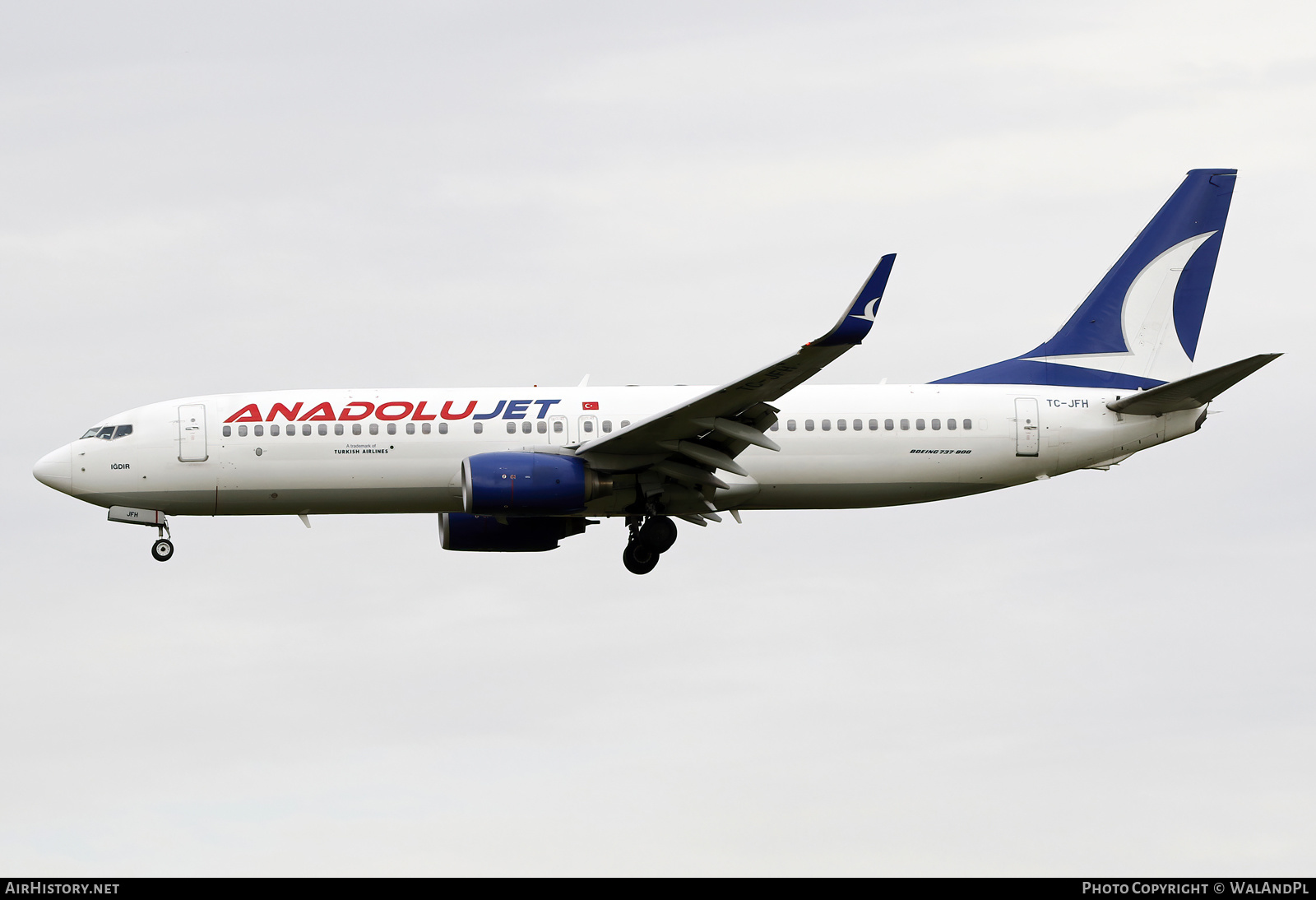 Aircraft Photo of TC-JFH | Boeing 737-8F2 | AnadoluJet | AirHistory.net #519299