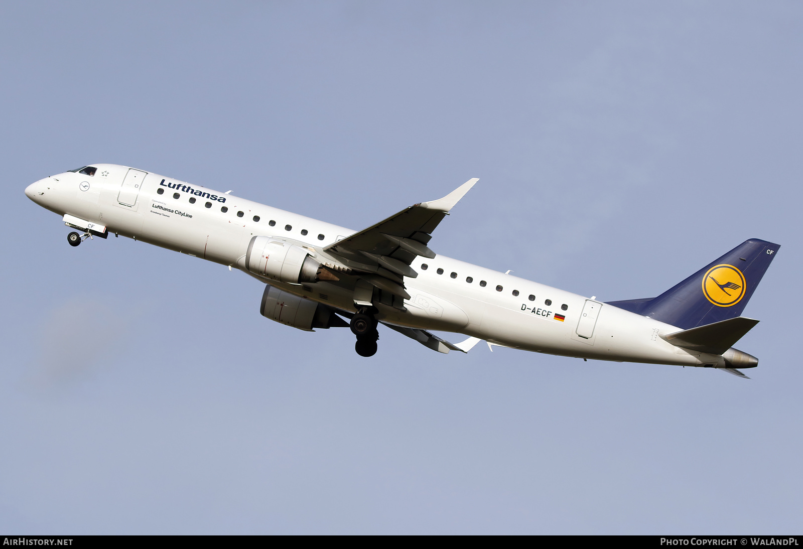 Aircraft Photo of D-AECF | Embraer 190LR (ERJ-190-100LR) | Lufthansa | AirHistory.net #519302