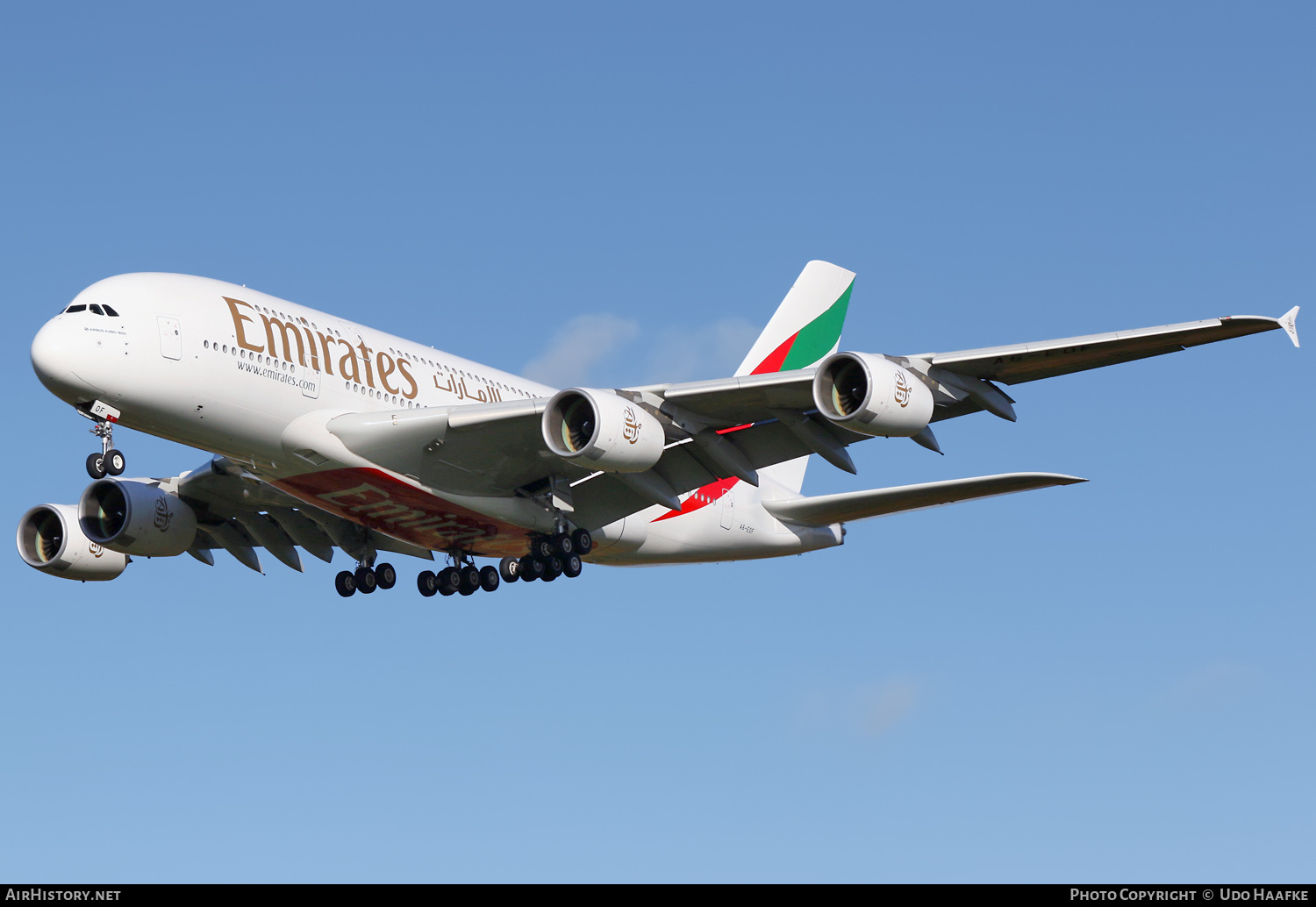Aircraft Photo of A6-EOF | Airbus A380-800 | Emirates | AirHistory.net #519314