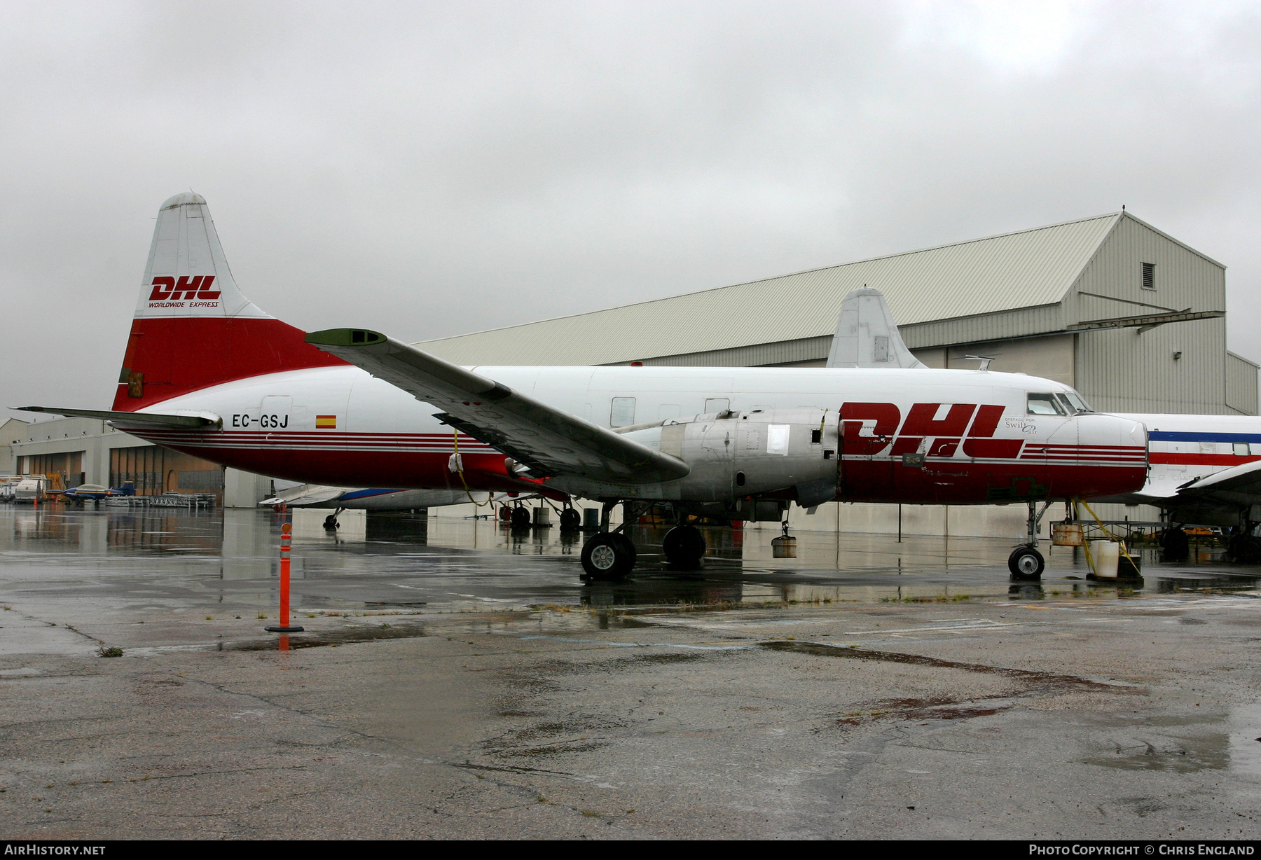 Aircraft Photo of N590X / EC-GSJ | Convair 580/F | DHL Worldwide Express | AirHistory.net #519320