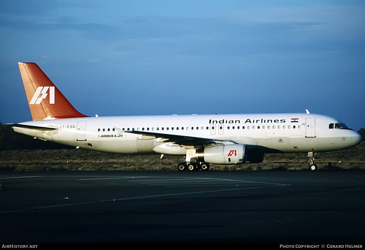 Aircraft Photo of VT-ESG | Airbus A320-231 | Indian Airlines | AirHistory.net #519365