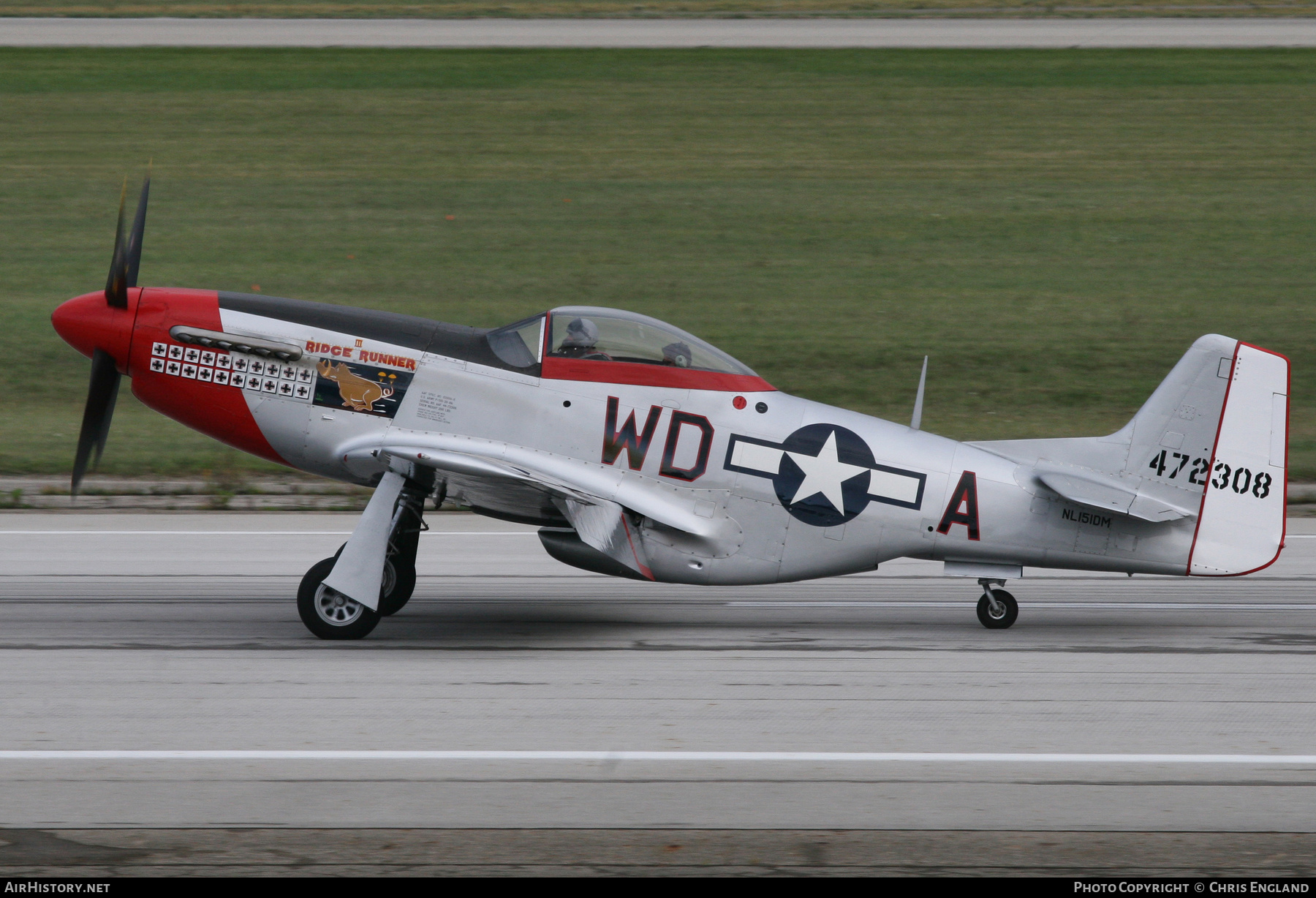 Aircraft Photo of N151DM / NL151DM / 472308 | North American P-51D Mustang | USA - Air Force | AirHistory.net #519389
