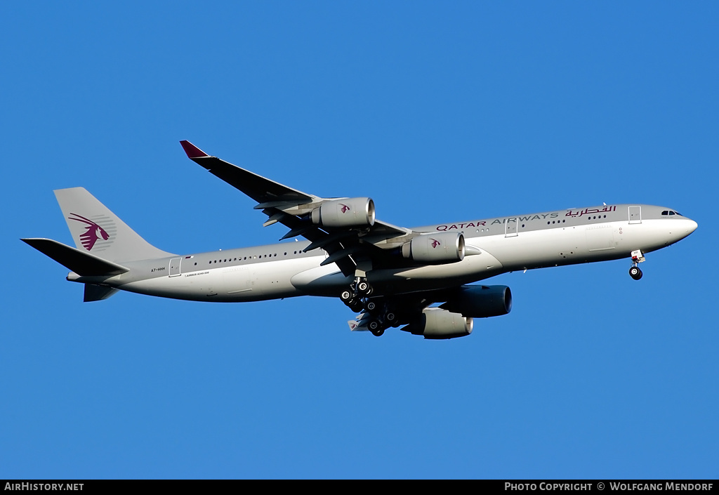 Aircraft Photo of A7-HHH | Airbus A340-541 | Qatar Airways | AirHistory.net #519393