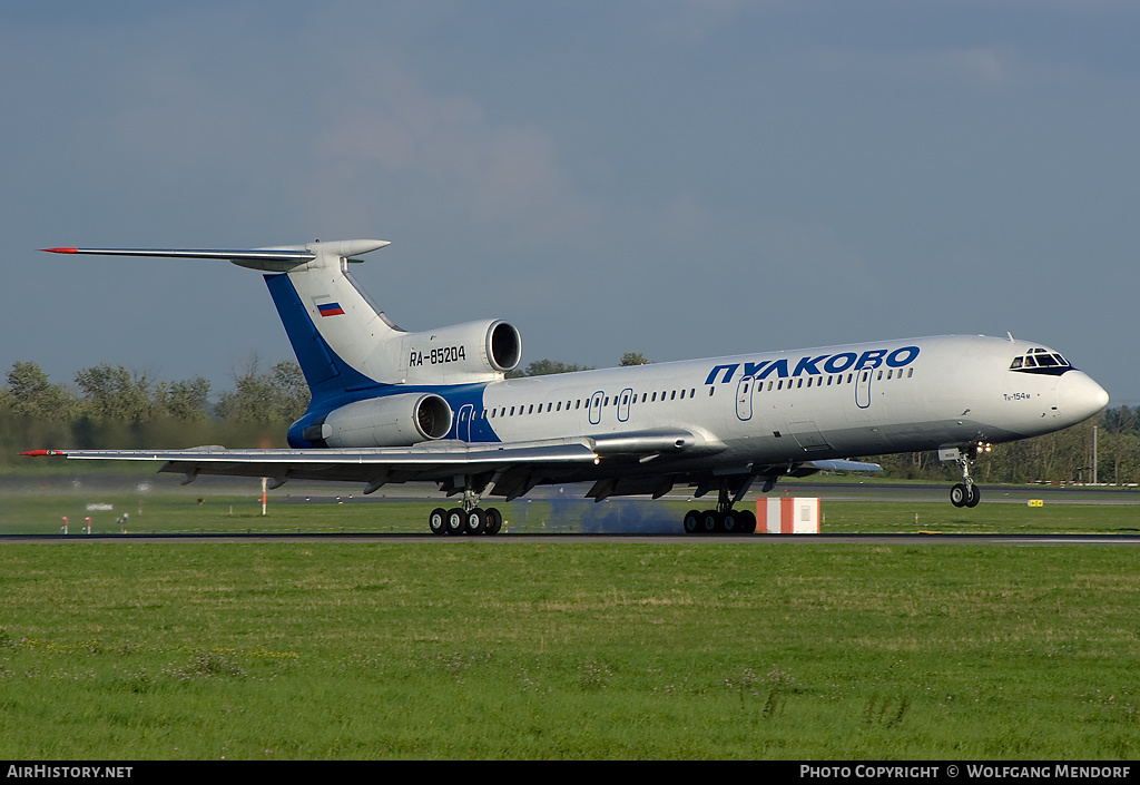 Aircraft Photo of RA-85204 | Tupolev Tu-154M | Pulkovo Airlines | AirHistory.net #519410