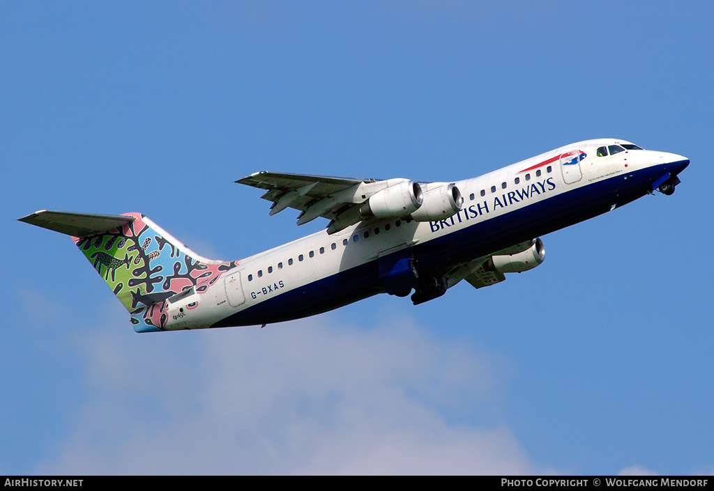 Aircraft Photo of G-BXAS | British Aerospace Avro 146-RJ100 | British Airways | AirHistory.net #519416