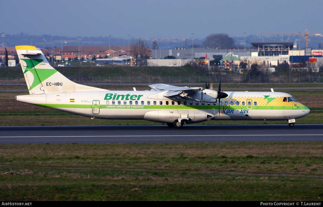 Aircraft Photo of EC-HBU | ATR ATR-72-212 | Binter Canarias | AirHistory.net #519447