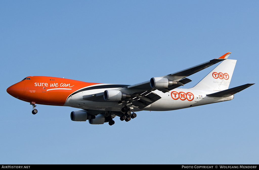 Aircraft Photo of OO-THA | Boeing 747-4HAF/ER/SCD | TNT Airways | AirHistory.net #519524