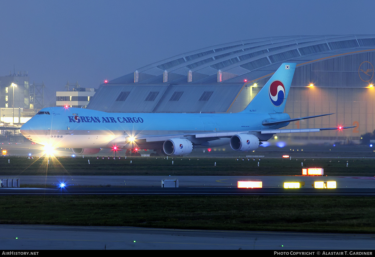 Aircraft Photo of HL7617 | Boeing 747-8B5F/SCD | Korean Air Cargo | AirHistory.net #519555