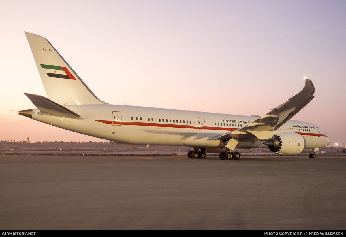 Aircraft Photo of A6-PFE | Boeing 787-9 Dreamliner | Abu Dhabi Amiri Flight | AirHistory.net #519630