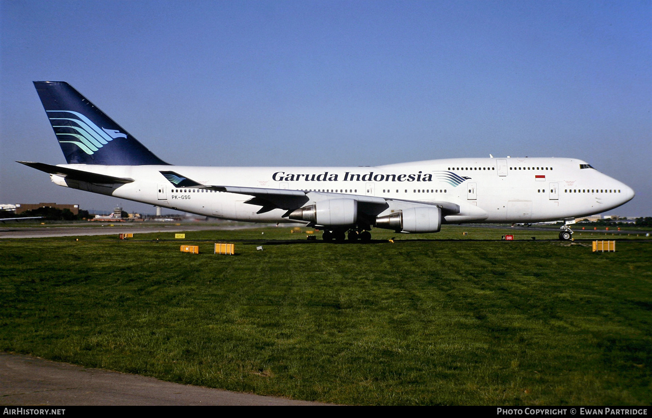 Aircraft Photo of PK-GSG | Boeing 747-4U3 | Garuda Indonesia | AirHistory.net #519655